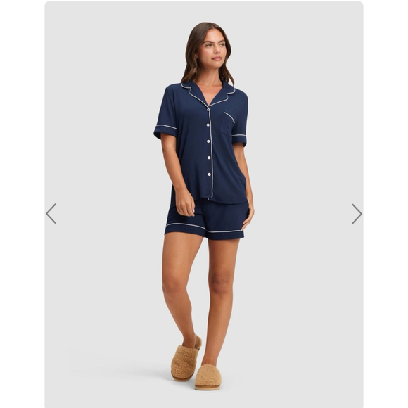 Cozy Earth Other - Cozy Earth Bamboo Stretch-knit Classic Pajama Short Set-Sz Sm. Navy NWT #6